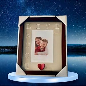 Croft & Barrow Live Laugh Picture Frame with Heart